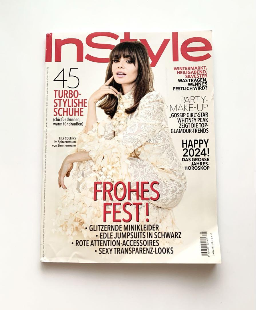 InStyle Germany Jan 2024 Lily Collins