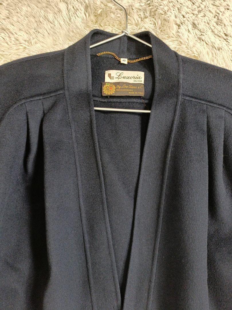 かぼちゃ様専用LoroPiana ノーカラーコート【カシミヤ100