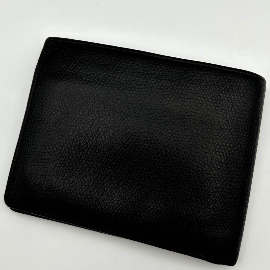 EMPORIO ARMANI エンポリオアルマーニ　短財布　ブラック　上質レザー