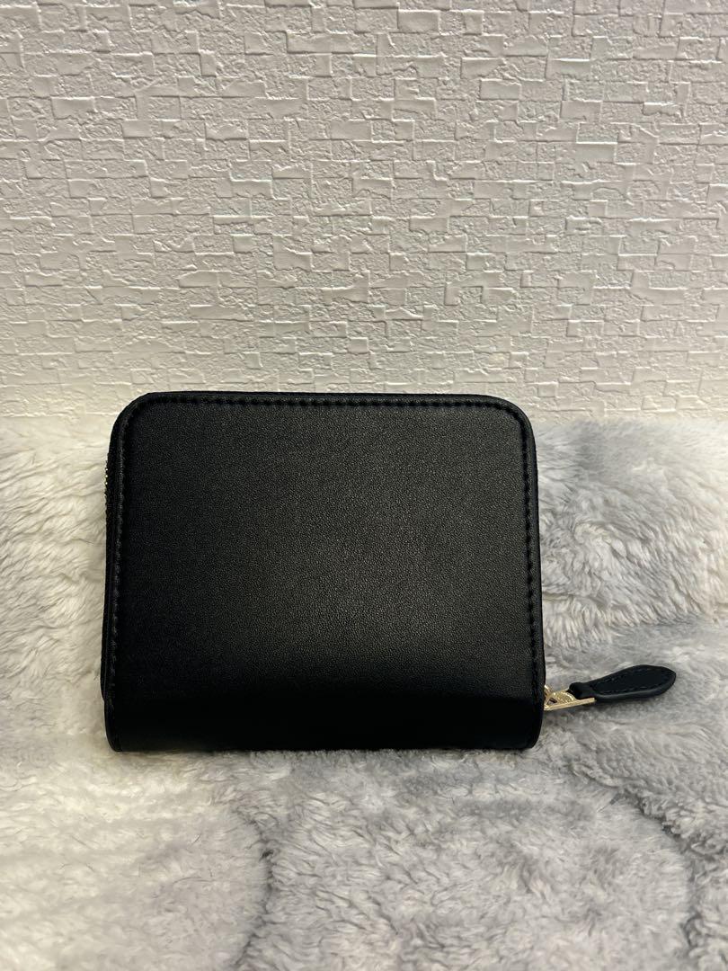 最先端 オススメ】COACH レディース 黒色 ウォレット ビルフォールド 小物