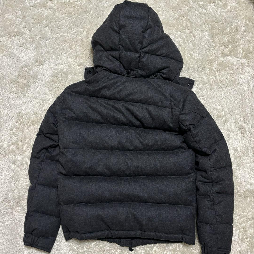 美品✨MONCLER MONTGENEVRE ウールダウンジャケット グレー0