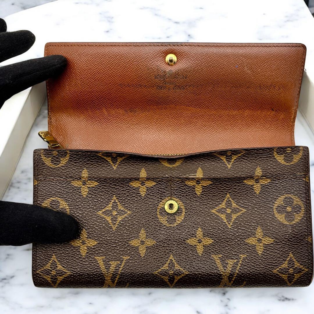 【鑑定済】ルイヴィトン モノグラム ポルト モネ クレディ 長財布 廃盤モデル