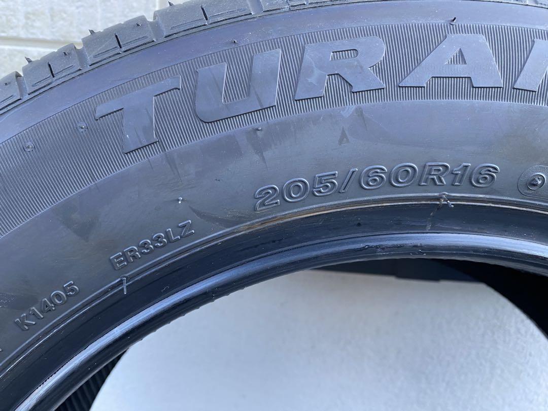 【新車外し】ブリヂストン TURANZA ER33 205/60R16 4本
