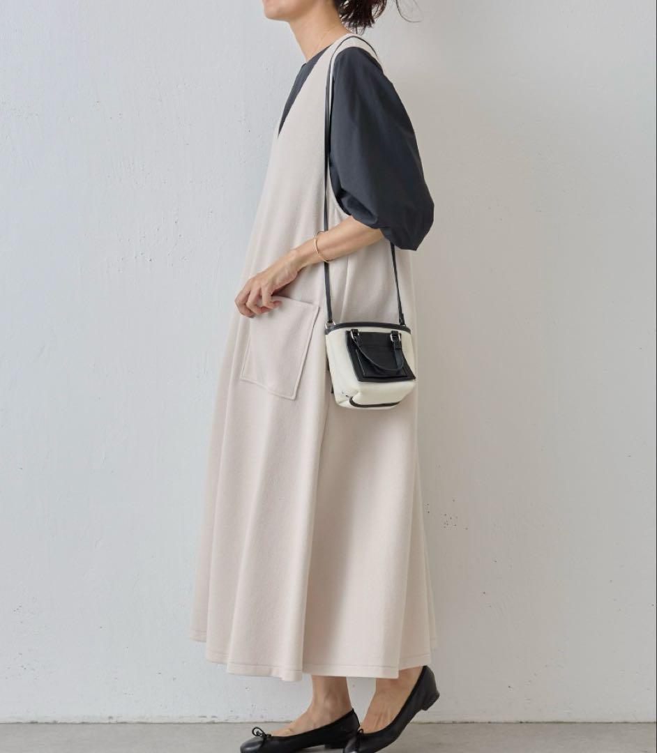 【極美品】ビアズリー ロング ワンピース Aライン フレア サロペットスカート 極美品】ビアズリー ロング ワンピース Aライン フレア
