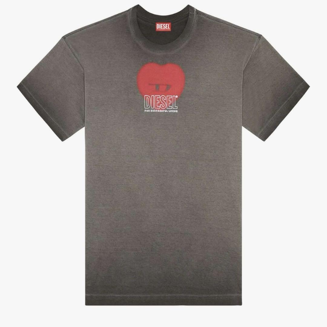 ディーゼル　ハートプリントシャツ　M Diesel ハートプリント Tシャツ | ブラック | FARFETCH JP