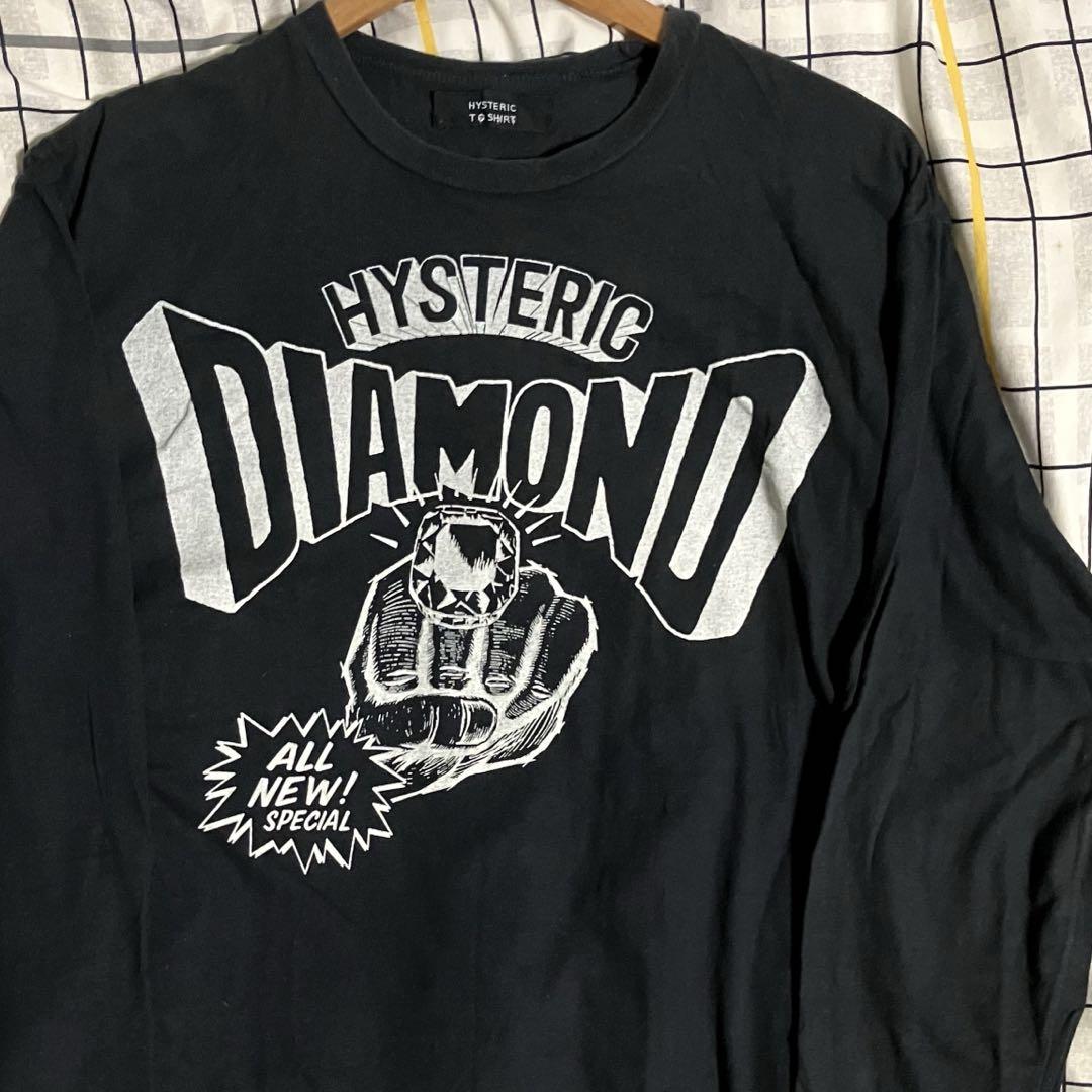 【雰囲気抜群❗️】80's HYSTERIC GLAMOUR 総柄 ロンT 大きめ