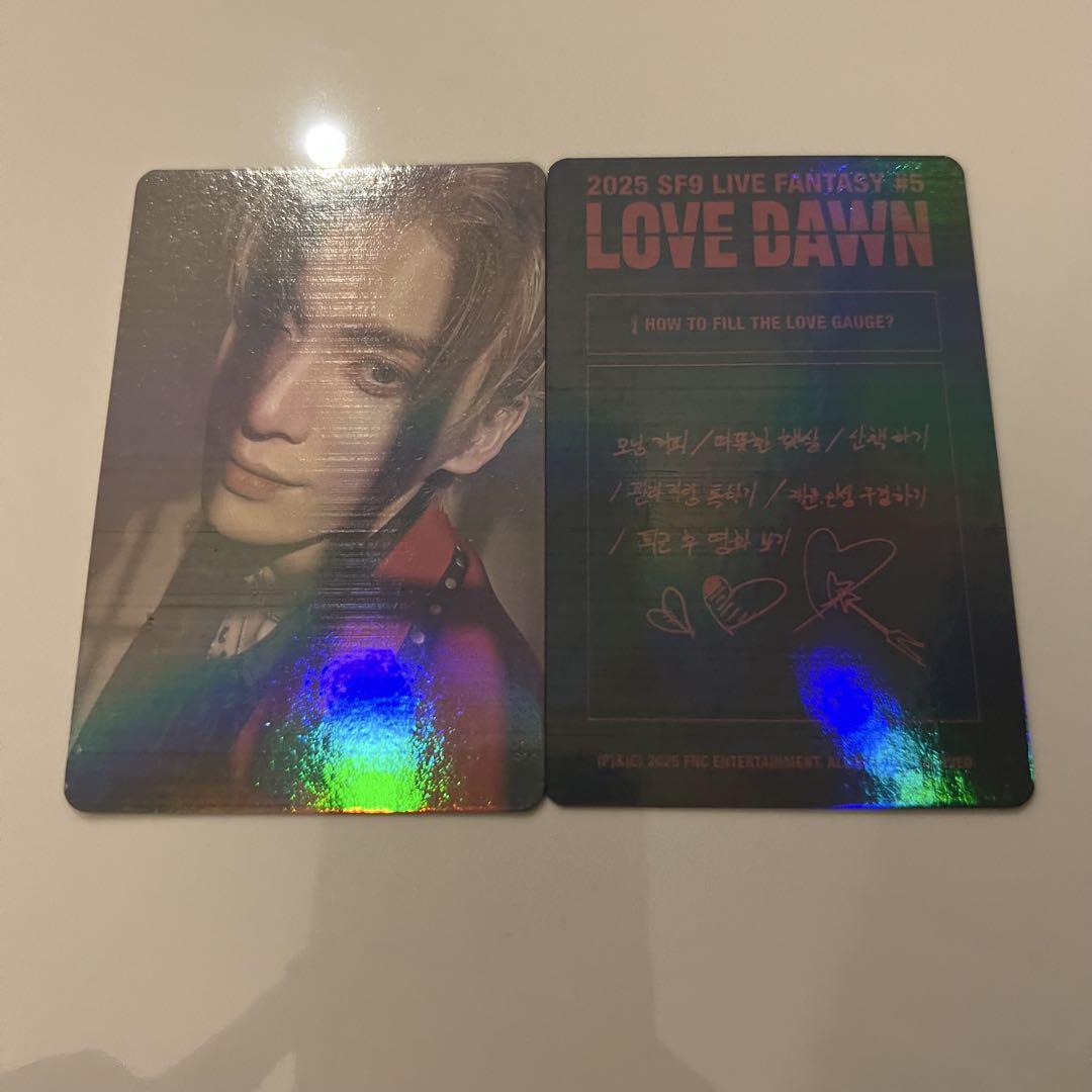 【未使用】SF9 LOVE DAWN アクリルフォトスタンド テヤン トレカ SF9 ソウルコン ソウル LOVE DAWN ランダム トレカ テヤン 5
