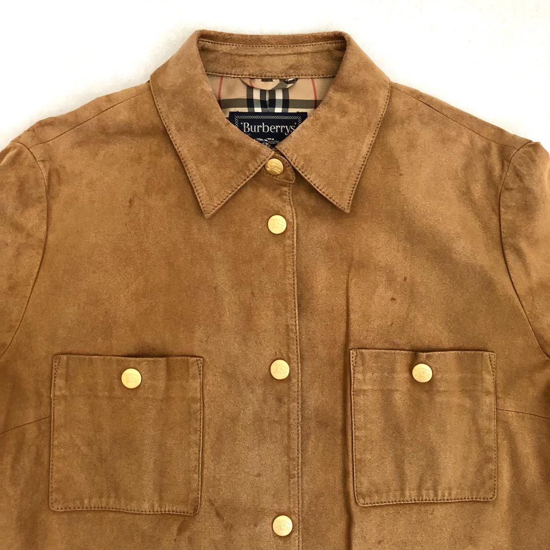 国産定番 Burberrys faux leather gold button shirt UOpz5-m63151364184 即納正規品