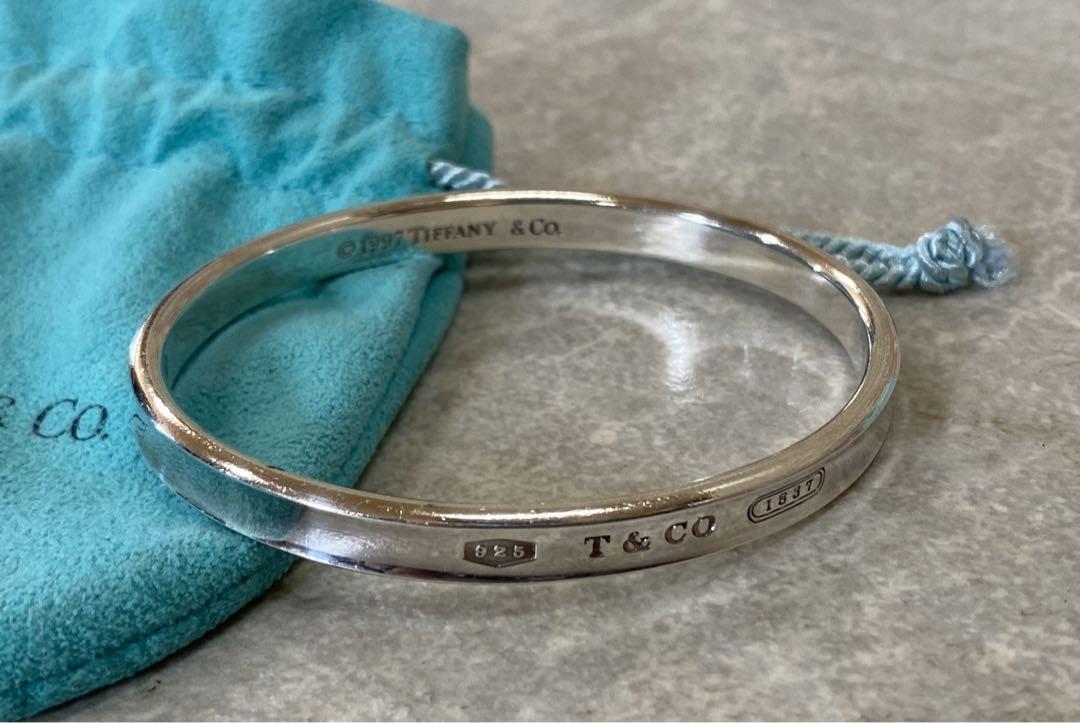 TIFFANY ティファニー ナローバングル 1837 ブレスレット SV925