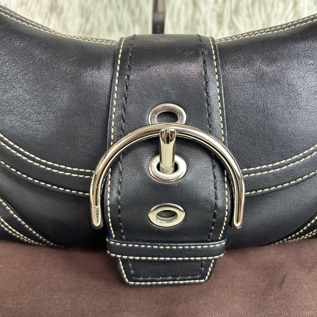 ✨美品✨ COACH ソーホー ワンショルダーバッグ レザー 黒
