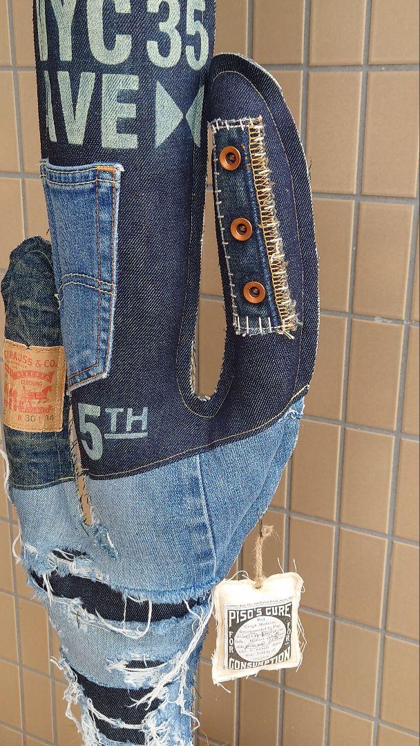 フェイク　デニムサボテン　ハンドメイド！