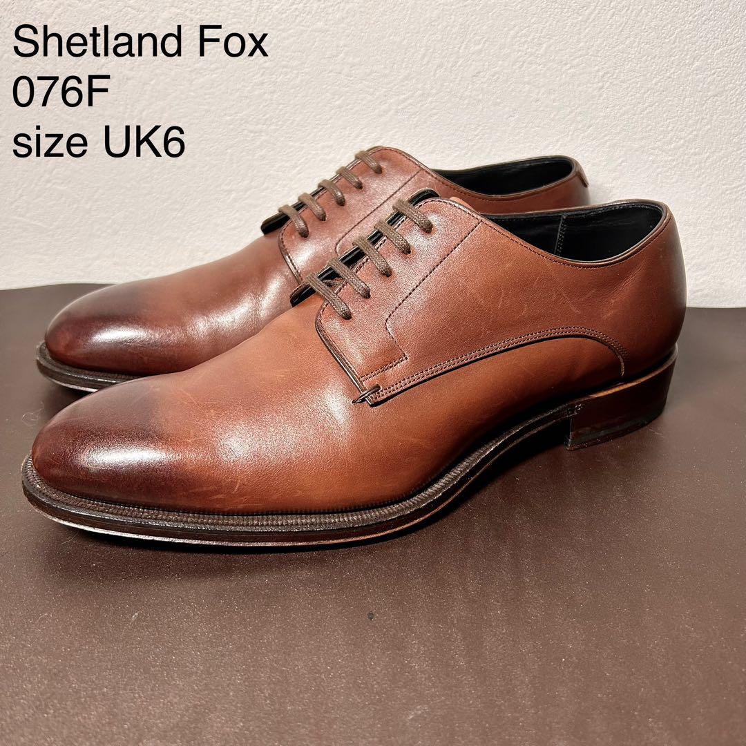 安価 極上美品】シェットランドフォックス プレーントゥUK6 - メルカリ 靴