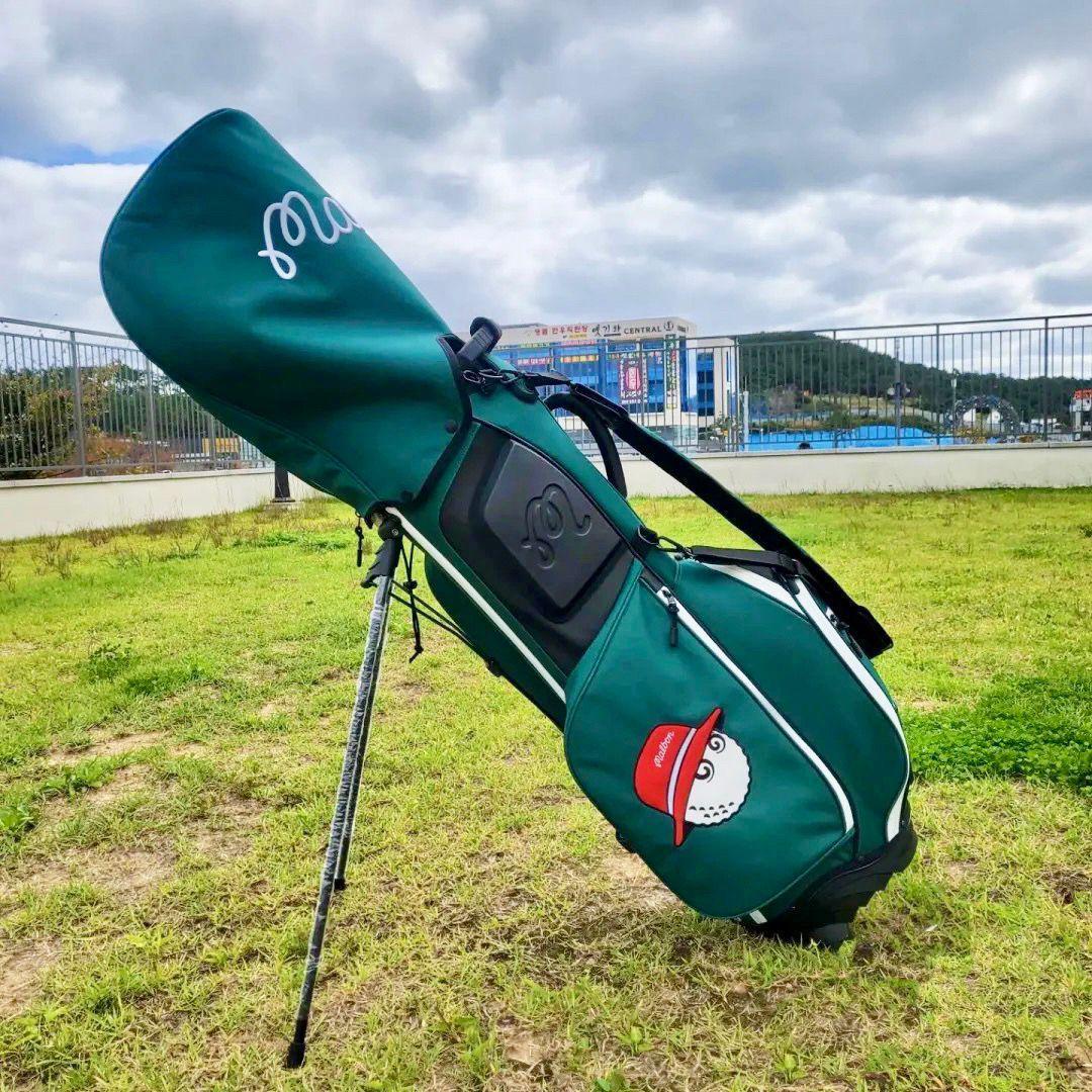 マルボン ゴルフ キャディバッグ malbon GOLF セルフスタンド 緑