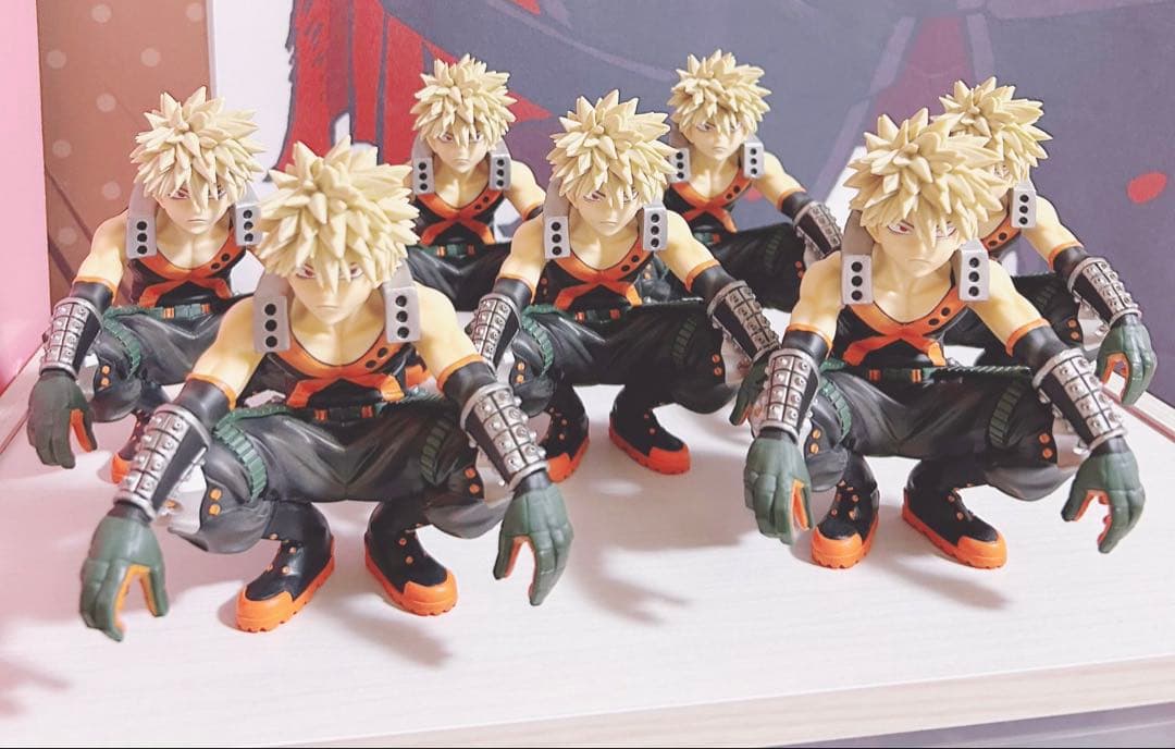 僕のヒーローアカデミア 爆豪勝己 おすわりフィギュア7個