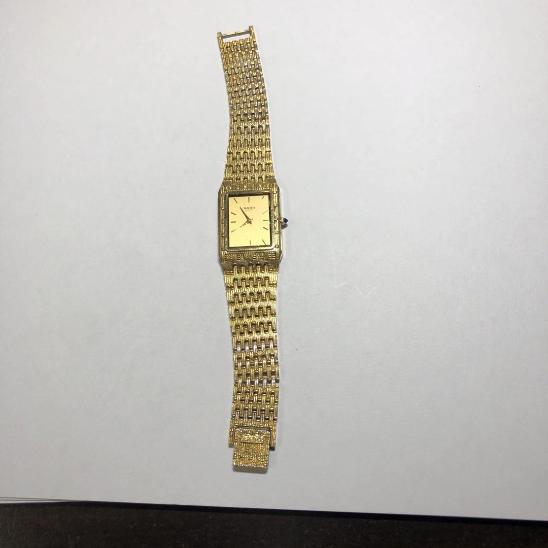 RADO アナログ時計 シルバー/ゴールド RADO 腕時計 クォーツ ゴールド/シルバー - メルカリ