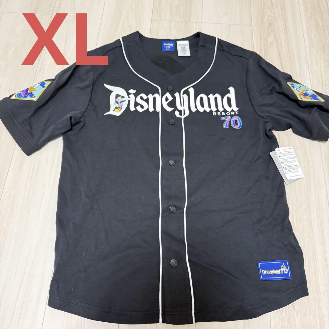 カリフォルニア　ディズニーランド　70周年　ベースボールシャツ　XL