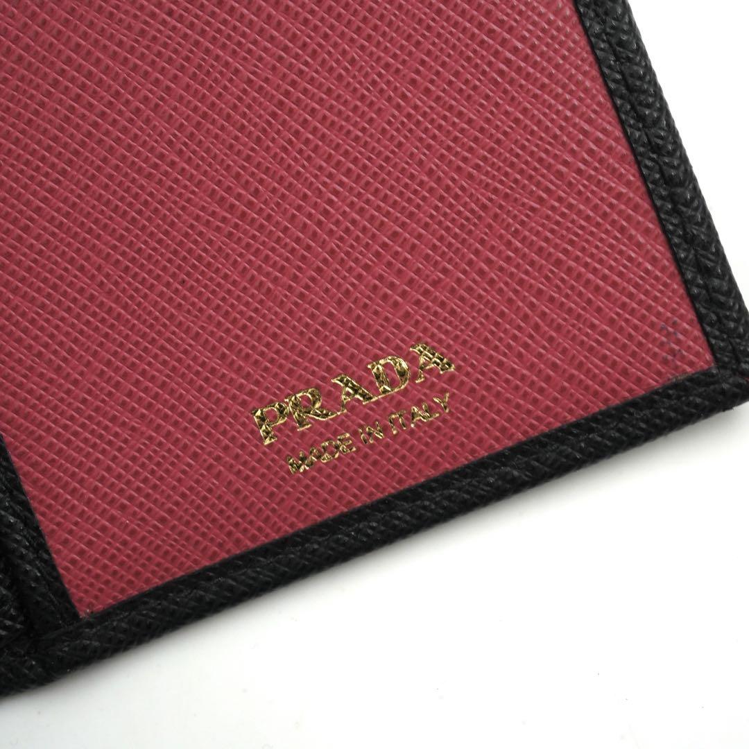✨新品未使用・箱保証書付き✨　PRADA ミニ財布　サフィアーノ　バイカラー ✨新品未使用・箱保証書付き✨ PRADA ミニ財布 サフィアーノ