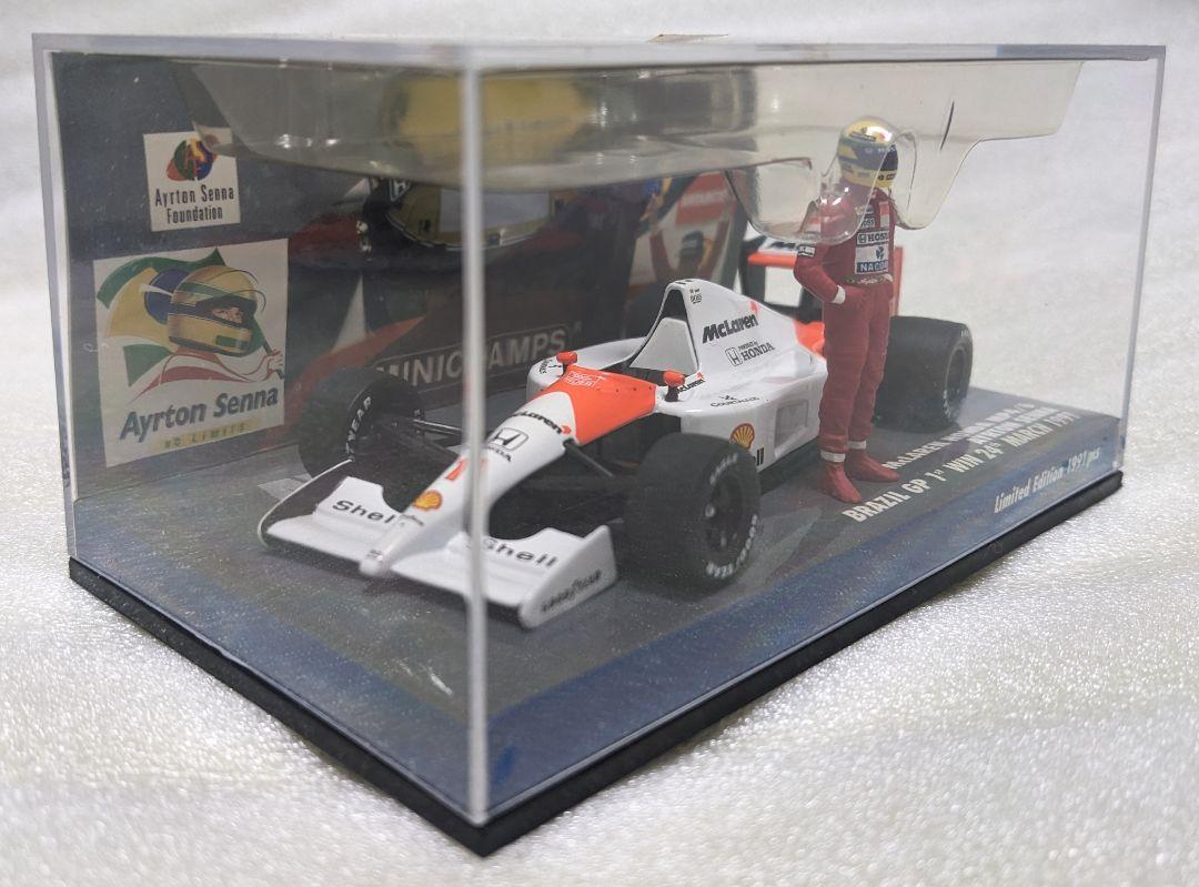 ミニチャンプスマクラーレンホンダMP4/6 Aセナ ブラジルGP 初優勝