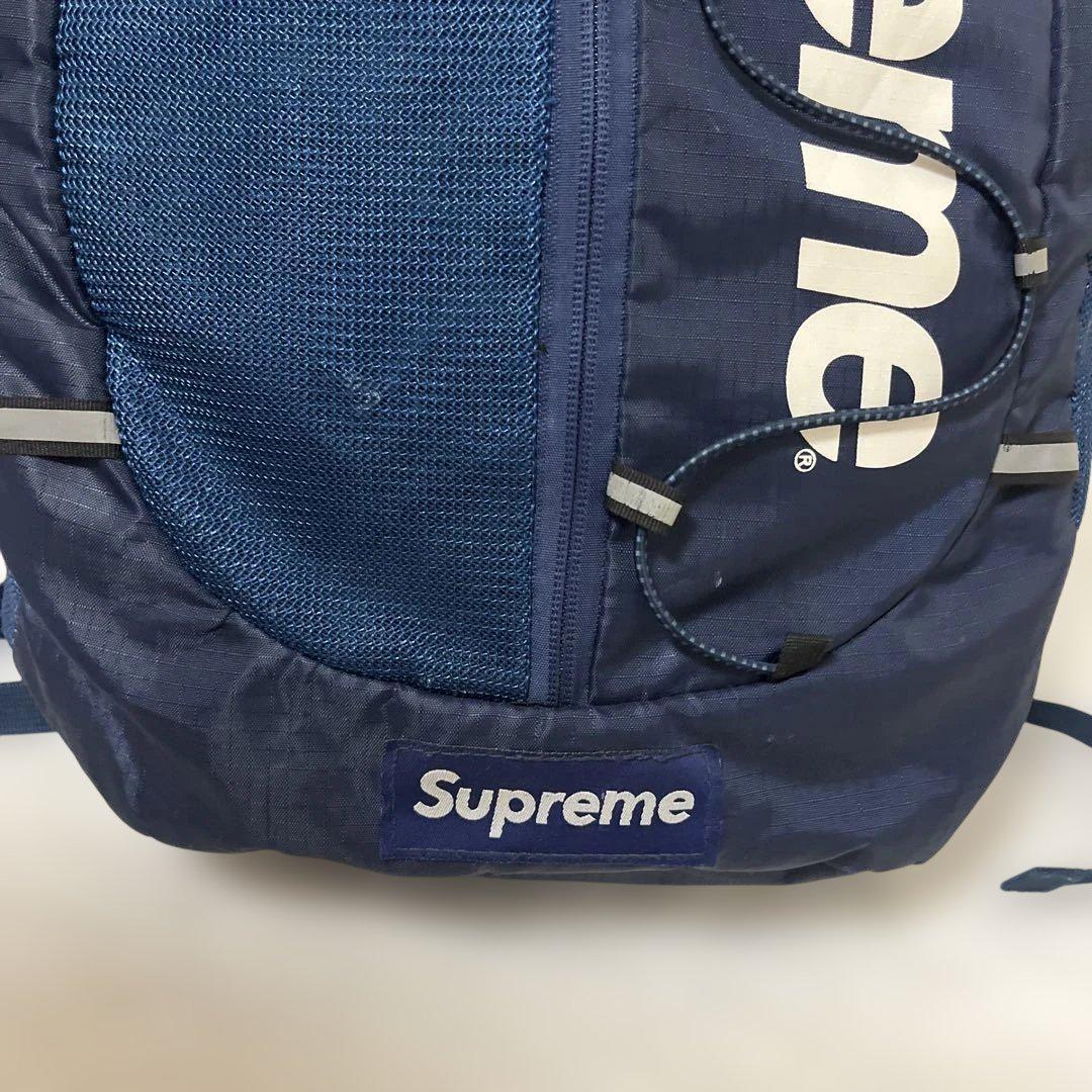 良品　Supreme 17ss バックパック　ネイビー　リュック　Cordura 良品 Supreme 17ss バックパック ネイビー リュック Cordura