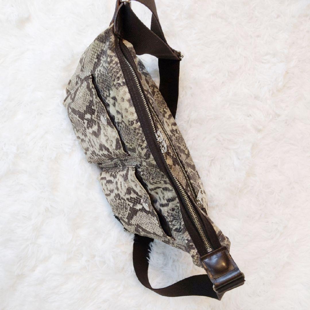 89【希少】PORTER ヘッドポーター ショルダー パイソン柄