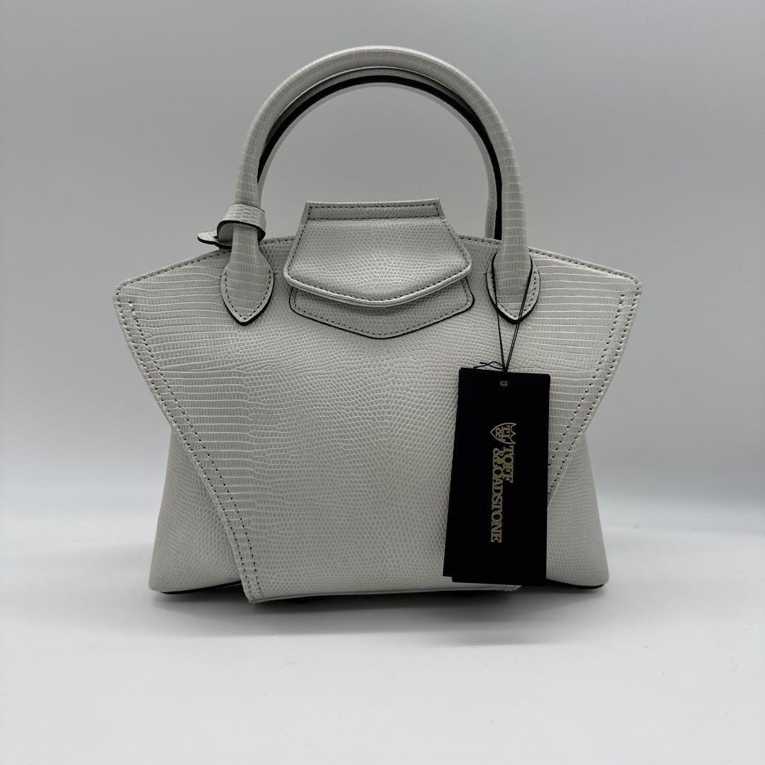 TOFF LOADSTONE ビアントート リザード レザー クリアグレーTOFF&LOADSTONE