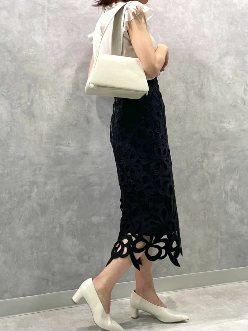 CELFORD(セルフォード) リボンレーススカート ブラック 36サイズ