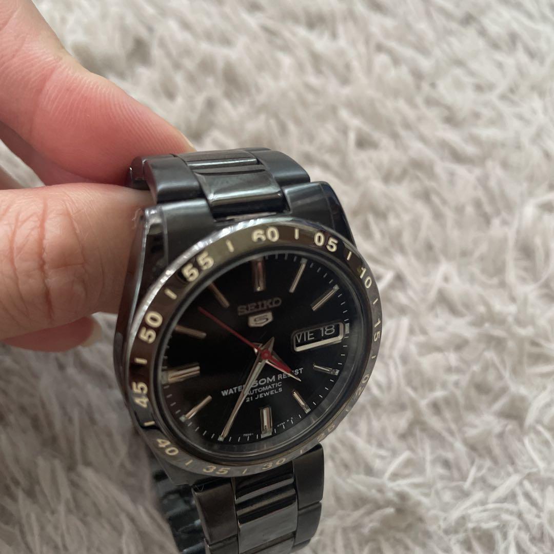 SEIKO 自動巻き腕時計 ブラック