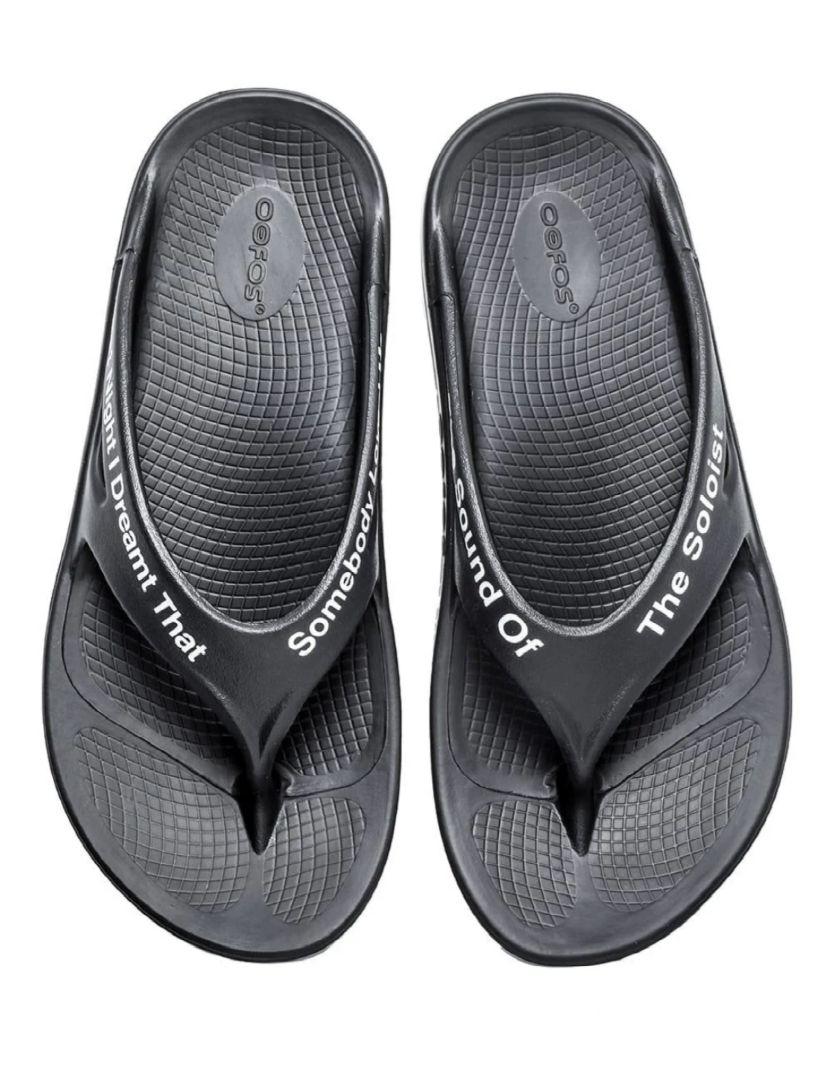 新品 Soloist. × OOFOS Flip-flop size8 BLK