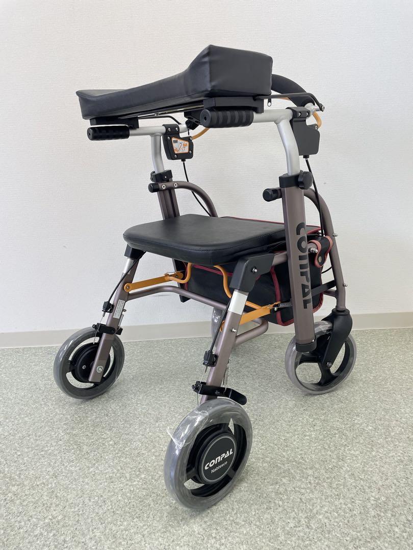 歩行車 : 抑速ブレーキ付前腕支持型リハモ