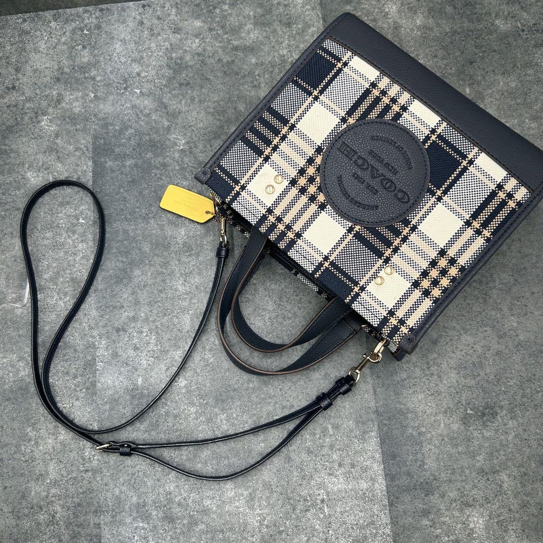 ✨稀少✨極美品✨コーチ トートバッグ 2way デンプシー チェック