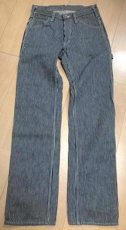 アイアンハート IRON HEART ヒッコリーストライプペインターパンツM IRON HEART