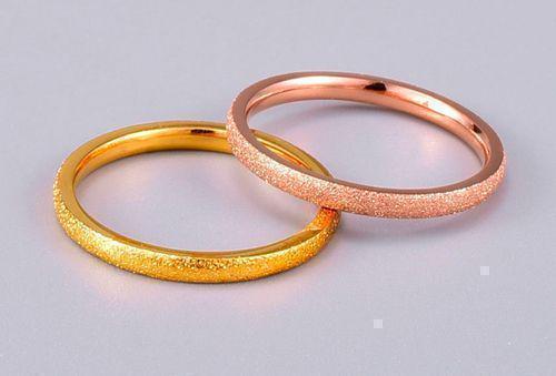 h65☆高品質 ステンレス ゴールド リング レディース 指輪☆456