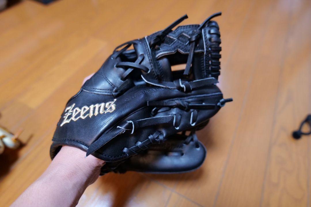 Zeem's 黒 軟式グローブ ジームス