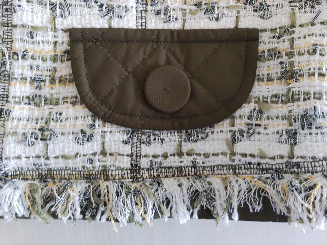 ☆新品未使用☆TO BE CHIC ツィードジャケット 42 グリーン