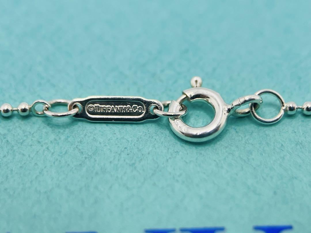 c732美品 ティファニー ノーツレター ラウンド ネックレス