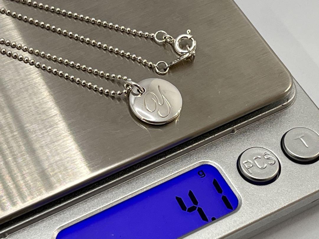 食品・日用品 半額ストア ティファニー c732美品 ノーツレター ネックレス ラウンド アクセサリー