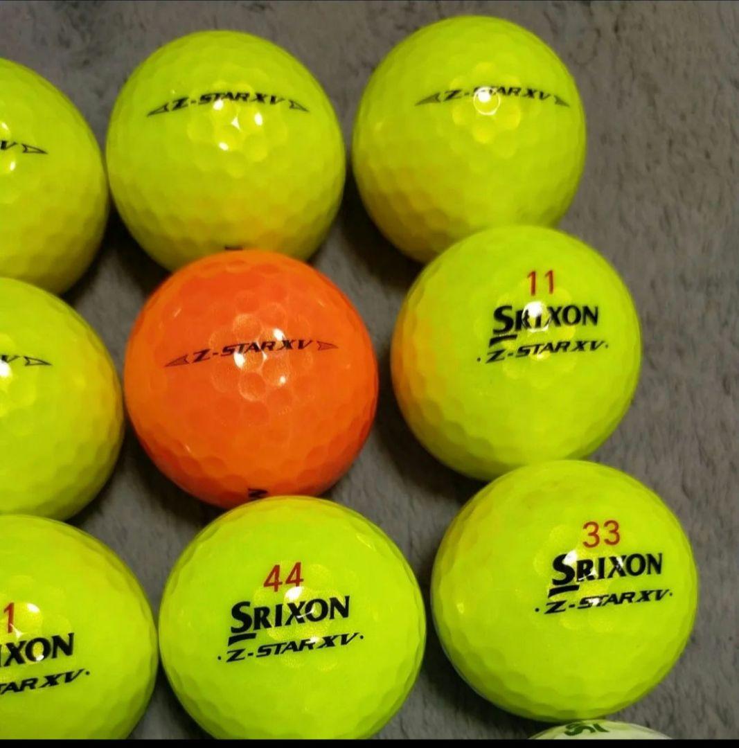466 SRIXON バイカラー Z-STAR XV 28球 ロストボール 466 SRIXON バイカラー Z-STAR XV 28球 ロストボール