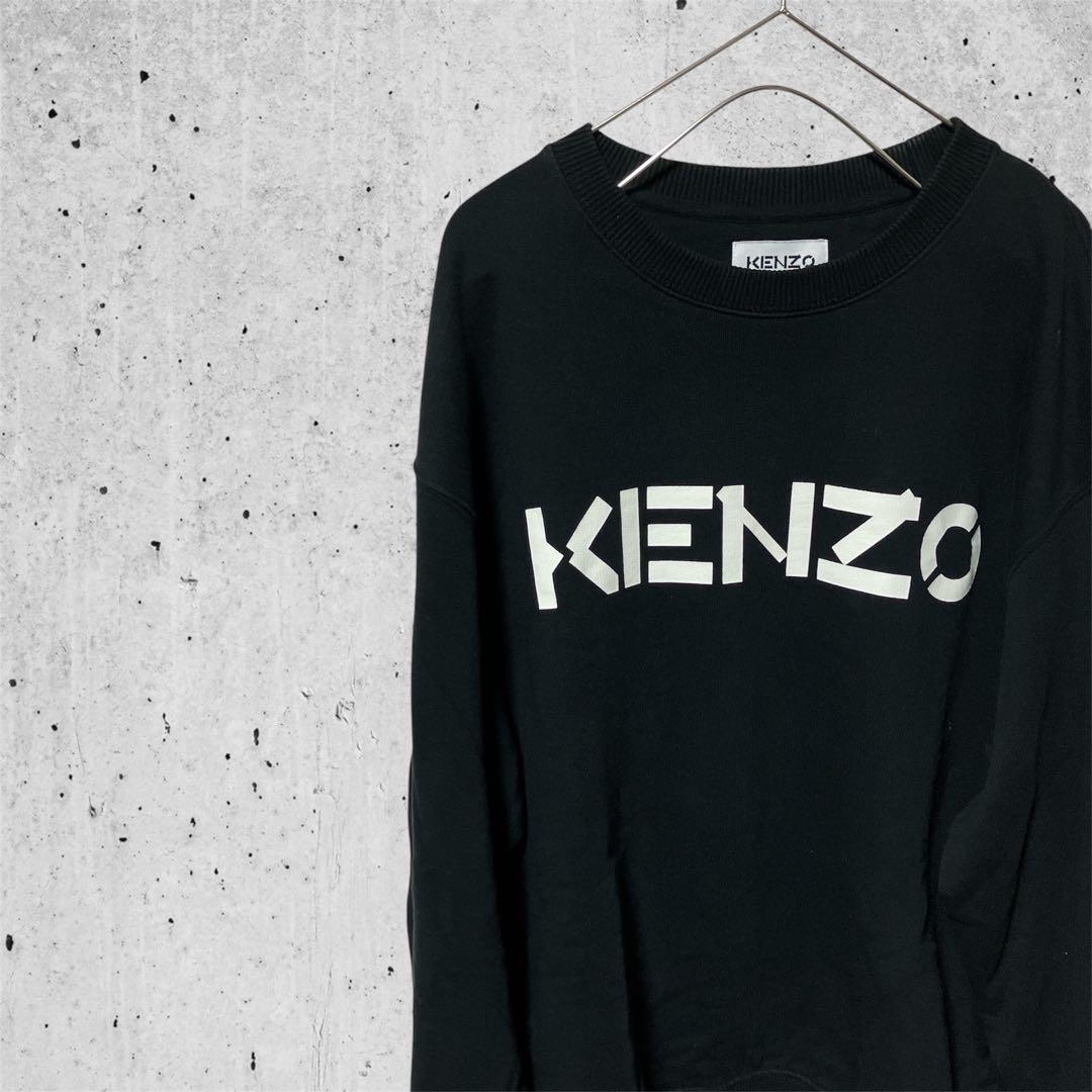 KENZO ケンゾー デカロゴ トレーナー スウェット 黒 Mサイズ