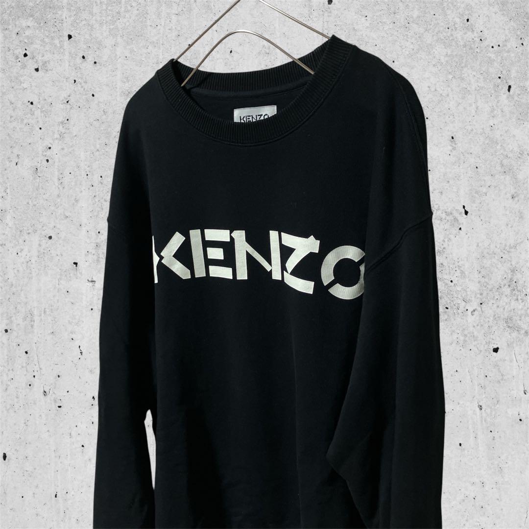 KENZO ケンゾー デカロゴ トレーナー スウェット 黒 Mサイズ