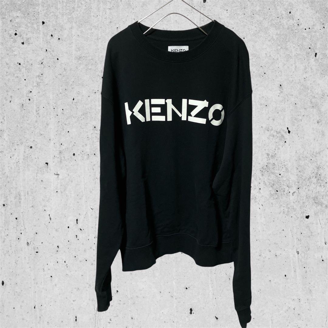 KENZO ケンゾー デカロゴ トレーナー スウェット 黒 Mサイズ