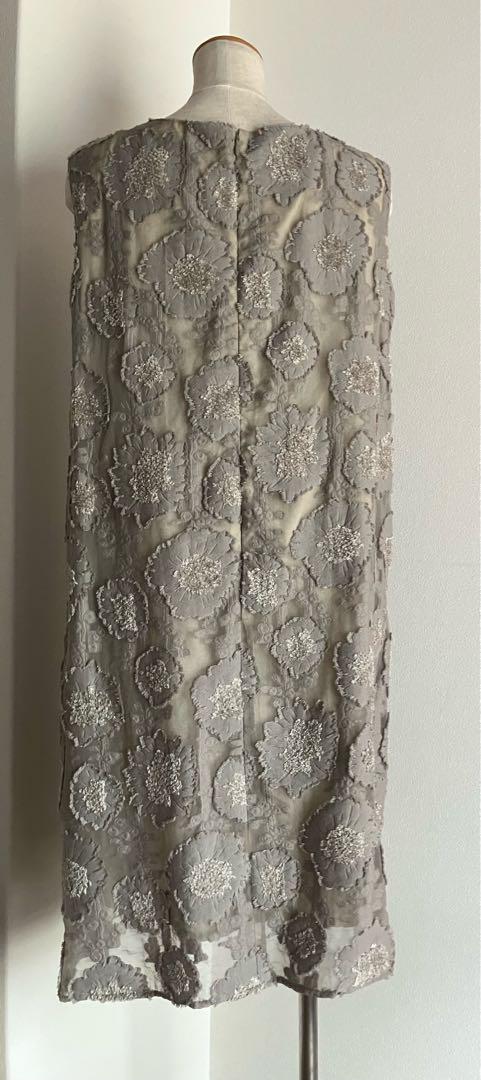 KEIKO SUZUKIノースリーブワンピース新品 Lサイズ　カーディガン