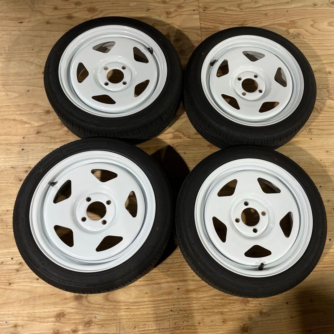 TC01風 15インチスチールホイール タイヤホイールセット