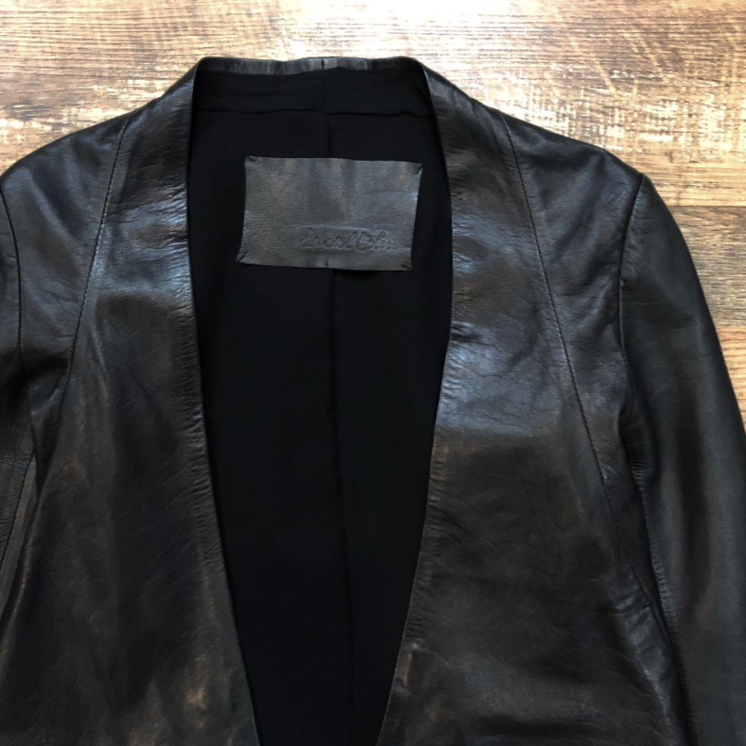 期間限定特価品 LE CIEL BLEU 羊革 ラムレザー ジャケット ノーカラー ライダース www.readaly.com 期間限定特価品 LE CIEL BLEU 羊革 ラムレザー ジャケット ノーカラー ライダース www.readaly.com