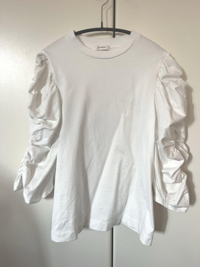 chino シャーリング袖Tシャツ