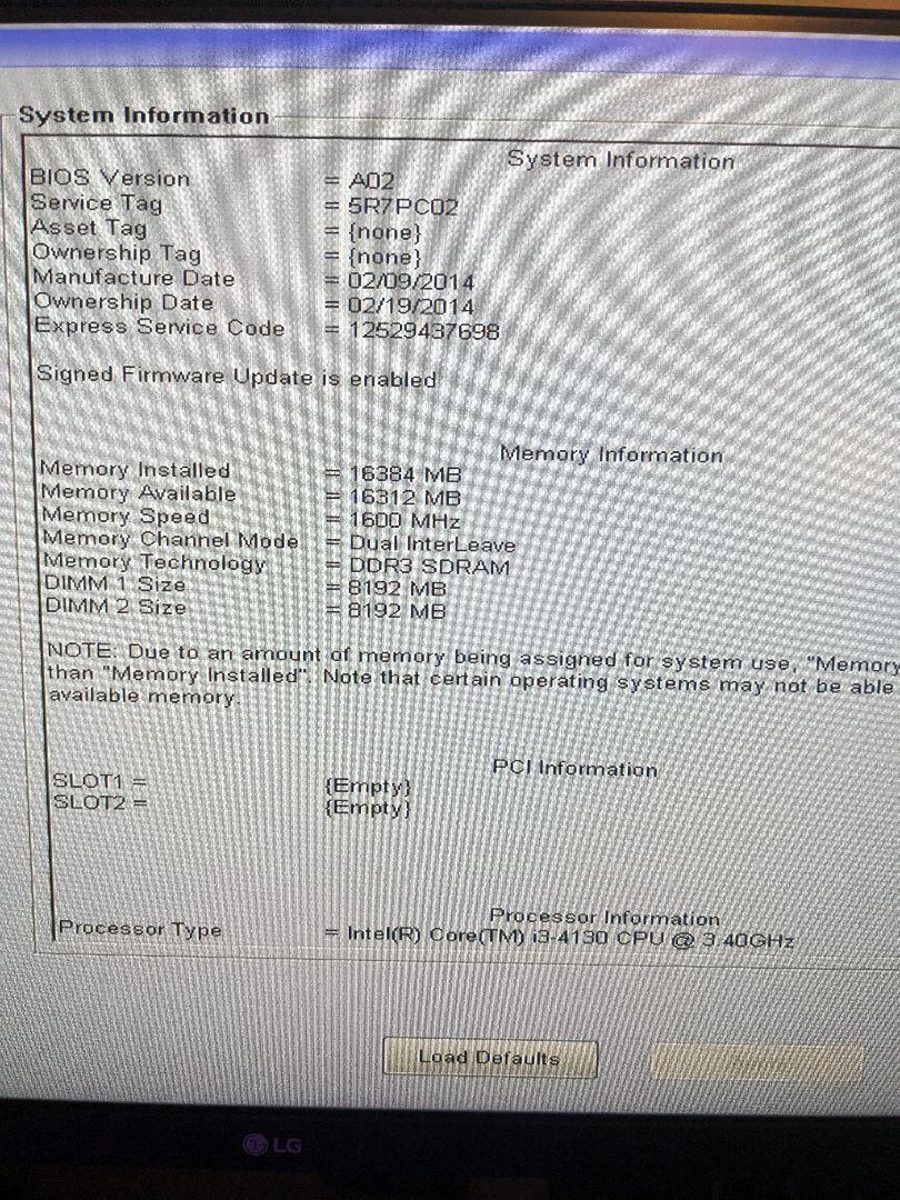 ワークステーション DELL OPTIPLEX 3020 i3-4130 16GB RAM