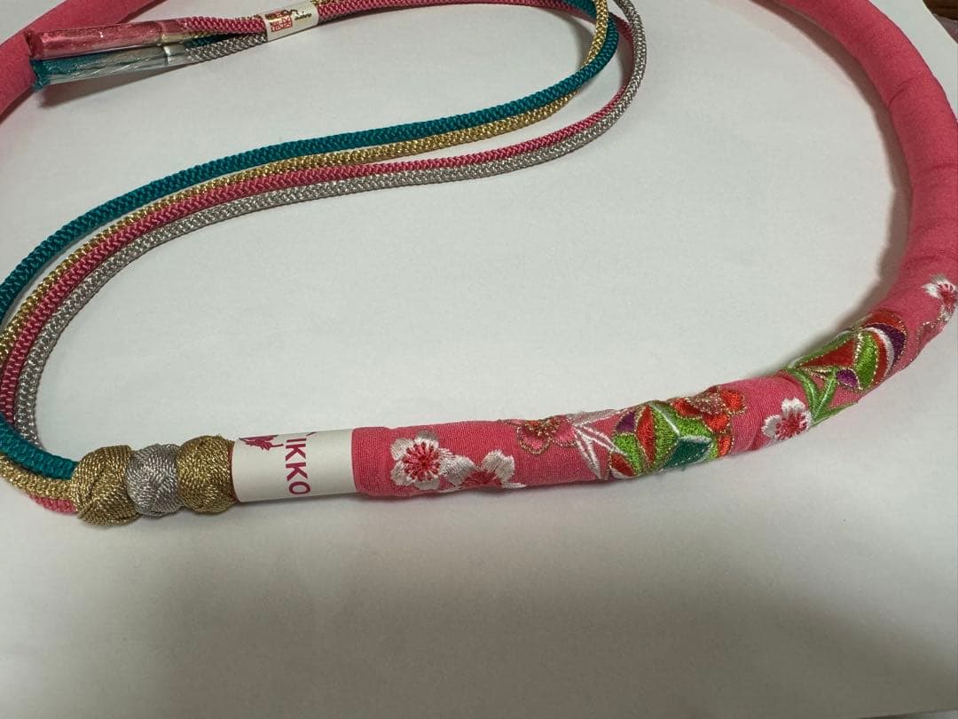 【バラ売り可】新品　帯揚げ　帯締め　重ね襟　ピンク　正絹　成人式　振袖用帯締め