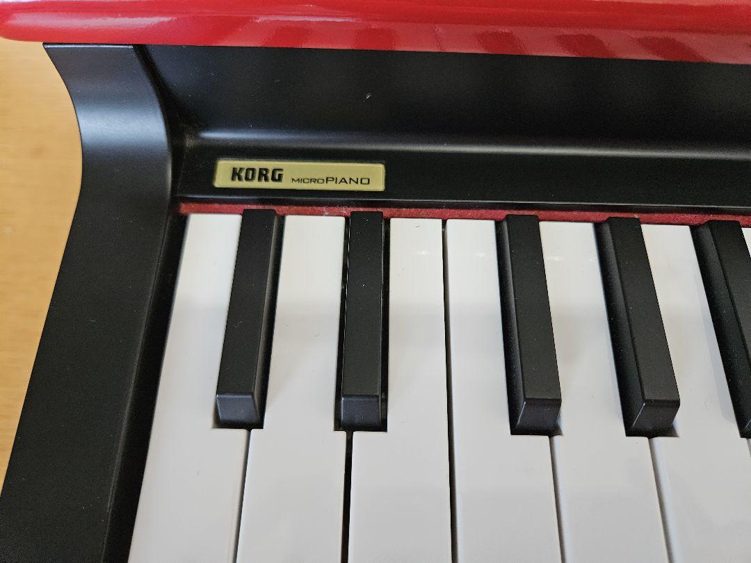 KORG MICROPIANO マイクロピアノ ミニ鍵盤61鍵 赤黒