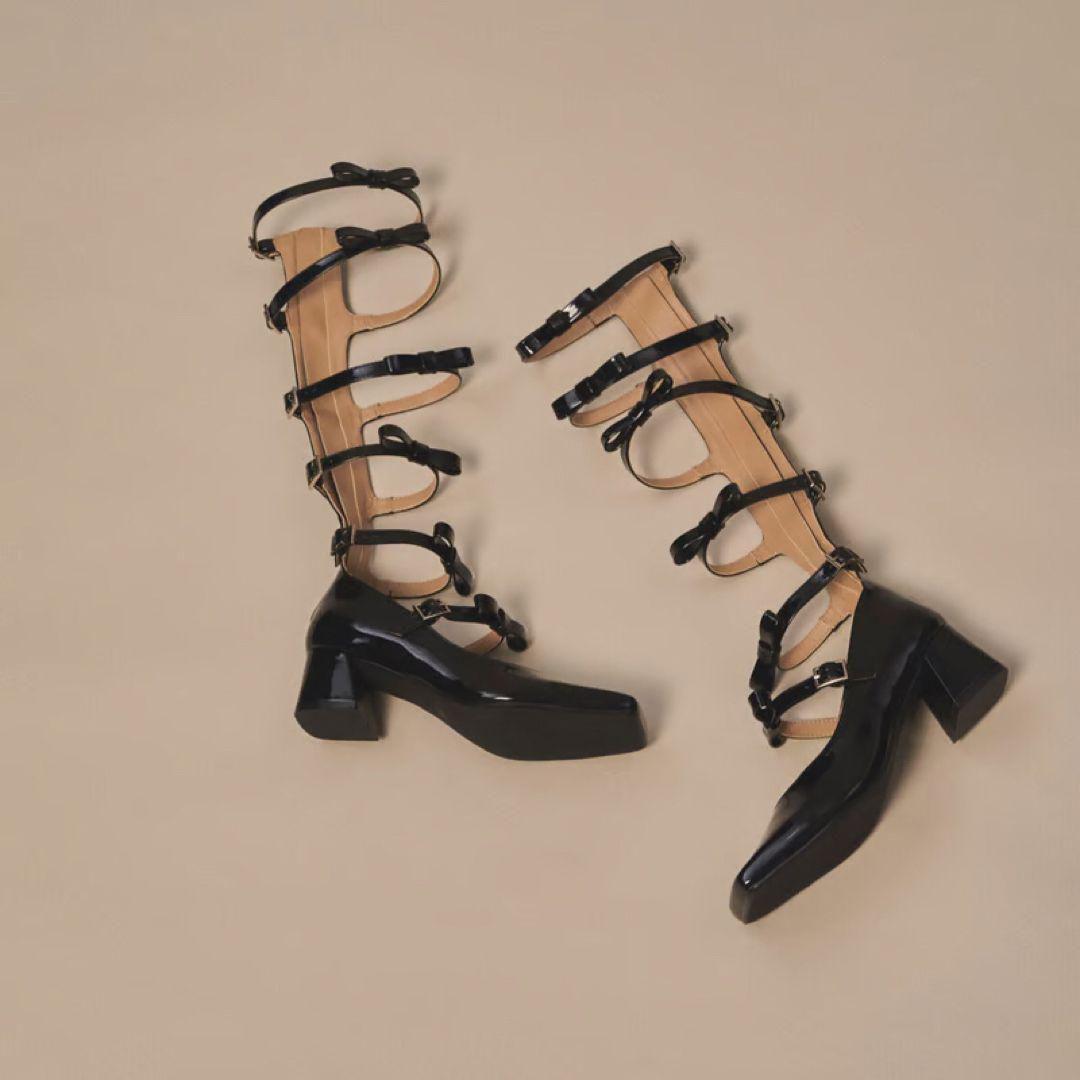 original ribbon girly pumps boots