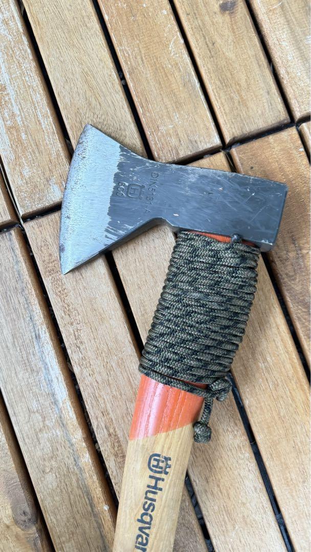 ハスクバーナ 手斧 専用革ケース付 美品