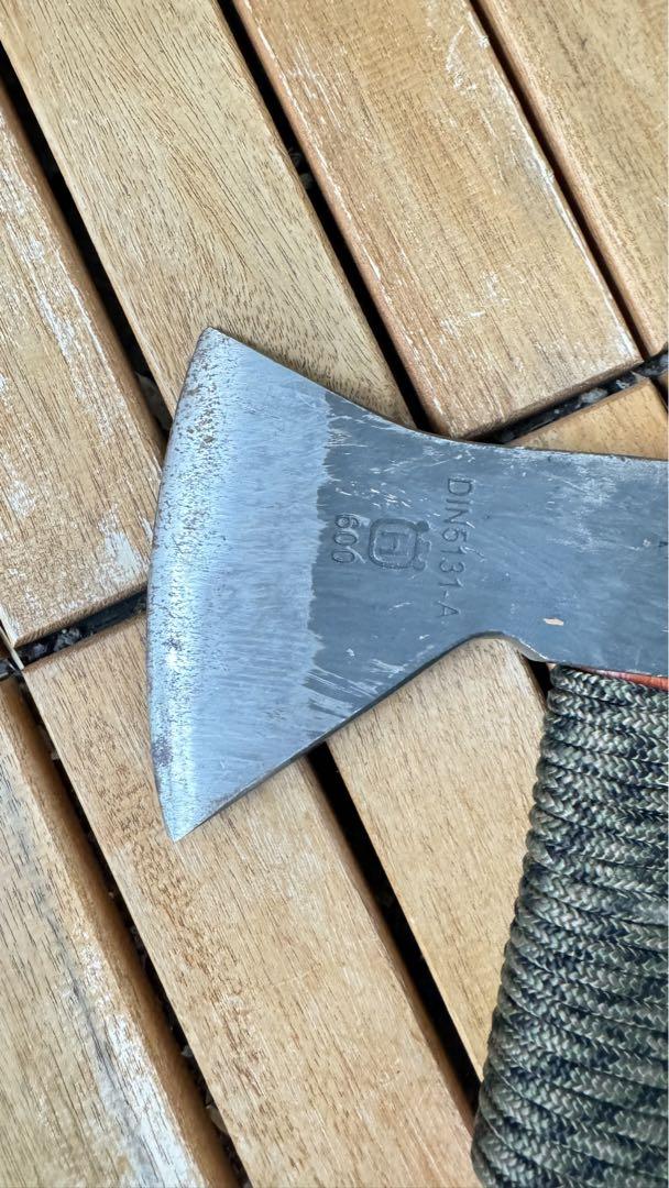 ハスクバーナ 手斧 専用革ケース付 美品